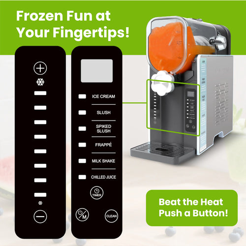 54oz Slushie Machine No Ice Needed Ice Cream Maker Frozen Drink Maker for Home with 6 Preset Programs for Margaritas, Milk Shake