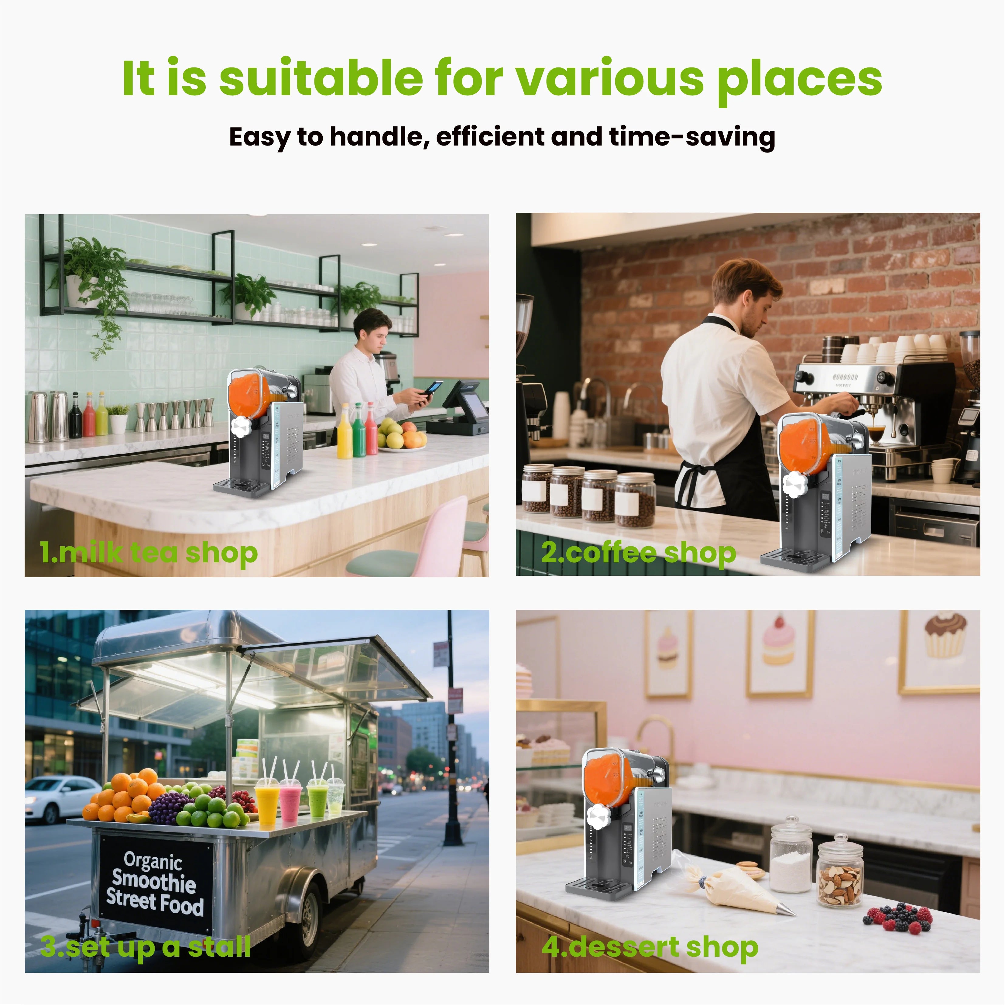 54oz Slushie Machine No Ice Needed Ice Cream Maker Frozen Drink Maker for Home with 6 Preset Programs for Margaritas, Milk Shake