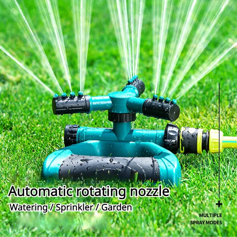 4pcs set Automatic sprinkler green nozzle 360 degree rotating water spray vegetable garden irrigation watering sprinkler irrigat