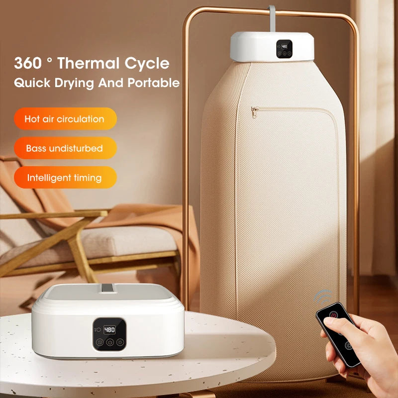 Portable Electric Dryer for Home and Travel  2-in-1