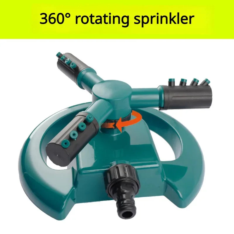 4pcs set Automatic sprinkler green nozzle 360 degree rotating water spray vegetable garden irrigation watering sprinkler irrigat